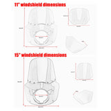 Harley Softail Street Bob FXBB Standard FXST Low Rider FXLR Headlight Fairing Windshield w/Headlight Relocation Block - pazoma