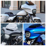 2023-2024 Harley CVO Street Glide 121 FLHXSE 117 FLHX LED Headlights Projector Headlamp With Daylight Running Light DRL Blue Breathing Light - pazoma