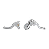 CNC Shorty Easier Easy Pull Clutch & Brake Lever Combo For Harley Touring Electra Glide Highway King Ultra Limited 2021-2024