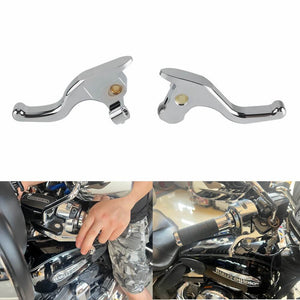 2013-2016 Harley Touring Road King FLHR/I CVO Road King FLHRSE5 FLHRSE CNC Shorty Hand Control Lever Kit Brake Clutch Levers - pazoma