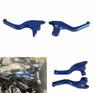 CNC Shorty Brake Clutch Levers For Harley VRSCAW VRSCAWA VRSCDX VRSCF MUSCLE '06-'17 V-Rod Models W/ OEM Hydraulic Clutch - pazoma