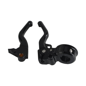 1999-2000 Harley Dyna FXR2 FXR23 FXR24 CVO/SE CNC Shorty Easier Pull Clutch & Brake Lever Combo Set - pazoma