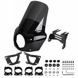 Baja Designs LP6 LED Light Bracket Mount Kit w/Headlight Fairing For Harley Softail M8 Fat Bob 114 FXFB FXFBS 2018-2024 - pazoma