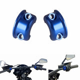 CNC Aluminum Universal Handlebar Clutch Brake Perch Half Clamp For Harley Touring Road Glide King Dyna Softail Sportster Street Bob XL - pazoma