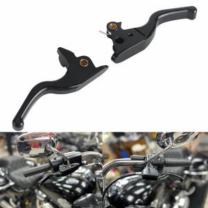 CNC Shorty Hand Control Lever Kit Brake Clutch Levers For Harley Touring Electra Glide Highway King Ultra Limited 2021-2024 - pazoma