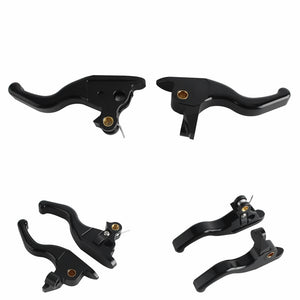 CNC Shorty Hand Control Lever Kit Brake Clutch Levers For Harley Touring Electra Glide Highway King Ultra Limited 2021-2024 - pazoma