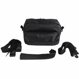 Club Style Tall Utility Molle Traveller Bar Handlebar T-Bar Bag Tool Bags For Harley Softail Sportster Dyna Street Bob FXBB Low Rider S Black - pazoma