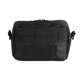 Club Style Tall Utility Molle Traveller Bar Handlebar T-Bar Bag Tool Bags For Harley Softail Sportster Dyna Street Bob FXBB Low Rider S Black - pazoma