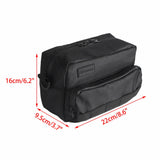 Club Style Tall Utility Molle Traveller Bar Handlebar T-Bar Bag Tool Bags For Harley Softail Sportster Dyna Street Bob FXBB Low Rider S Black - pazoma