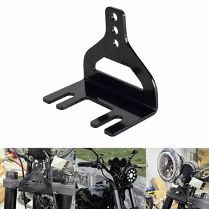 Club Style Universal Adjustable Headlight Risers Mount Bracket Under The Triple Tree For Harley Softail Dyna Street Bob Standard Sports Wide Glide - pazoma