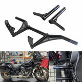 Front Highway Engine Guard Crash Bar Rear Saddlebag Guards Frame Slider For Harley Softail Low Rider ST 117 FXLRST 2022-2024 - pazoma