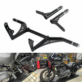 Front Highway Engine Guard Crash Bar Rear Saddlebag Guards Frame Slider For Harley Softail Low Rider ST 117 FXLRST 2022-2024 - pazoma