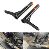 Front Highway Engine Guard Crash Bar Rear Saddlebag Guards Frame Slider For Harley Softail Low Rider ST 117 FXLRST 2022-2024 - pazoma