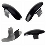 GRP FRP Glass Fibre Shorty Front Fender Rear Fender Seat Plate Chin Fairing For Harley Nightster 975 RH975 2022-2024 Black Gelcoat - pazoma