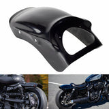 GRP FRP Glass Fibre Shorty Front Fender Rear Fender Seat Plate Chin Fairing For Harley Nightster 975 RH975 2022-2024 Black Gelcoat - pazoma