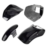 GRP FRP Glass Fibre Shorty Front Fender Rear Fender Seat Plate Chin Fairing For Harley Nightster 975 RH975 2022-2024 Black Gelcoat - pazoma