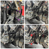 Harley Touring Road King Street Glide Electra Glide CVO Freewheeler Trike Highway Peg High 2 Step Crash Bar Cage Engine Guard 09-24 - pazoma