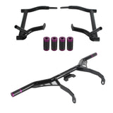 Highway Engine Guard Crash Bar Frame Slider Saddlebag Tip-Over Bar Set For Harley Touring Street Road Glide King FLHXS FLTRXS FLHRXS '14- - pazoma