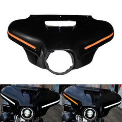 LED 2023 CVO Style Front Outer Fairing Batwing Cowl DRL w/Turn Signal For  Harley Touring Street Electra Glide Ultra Classic Limited ST CVO 2014-2024