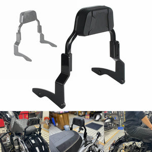 Low Mini Pad Short Passenger Sissy Bar Upright Backrest For Harley Touring Road Glide Road King Street Glide Special ST CVO FLHRXS FLTRXSE FLHXSE '14- - pazoma