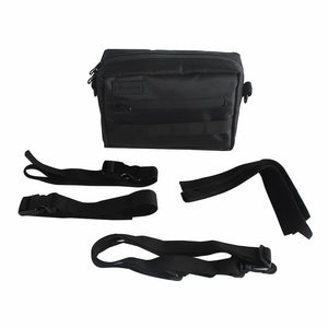 Motorcycle Utility Small Mini T-Bar Handlebar Bag For Harley FXR Dyna Softail Sportster Low Rider S Street Bob Tool Pouch Storage Bag (Black 8") - pazoma