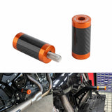 Pazoma CNC Aluminum with Carbon Fiber Inlay Slider Chachos For Harley Crash Bars / Bag Guards - pazoma