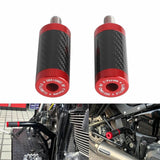 Pazoma CNC Aluminum with Carbon Fiber Inlay Slider Chachos For Harley Crash Bars / Bag Guards - pazoma