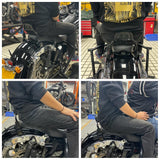 Harley Touring Road Glide King Electra Street Glide ST CVO FLHRXS FLHT FLTRXSE FLHXSE Bagger Backrests Low Profile Fixed Sissy Bar Kit 2014-2024 - pazoma