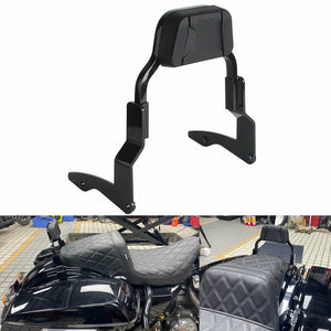 Harley Touring Road Glide King Electra Street Glide ST CVO FLHRXS FLHT FLTRXSE FLHXSE Bagger Backrests Low Profile Fixed Sissy Bar Kit 2014-2025 - pazoma