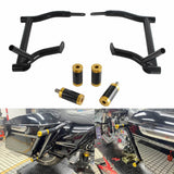 Saddlebag Tip-Over Bar Set Saddle Bag Guards Crash Bars For Harley Touring Street Glide Road Glide Road King ElectraUltra FLHT FLHX 09-2024 - pazoma