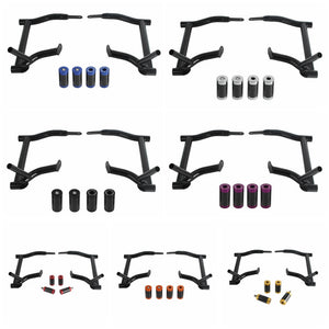 Saddlebag Tip-Over Bar Set Saddle Bag Guards Crash Bars For Harley Touring Street Glide Road Glide Road King ElectraUltra FLHT FLHX 09-2024 - pazoma