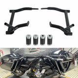 Saddlebag Tip-Over Bar Set Saddle Bag Guards Crash Bars For Harley Touring Street Glide Road Glide Road King ElectraUltra FLHT FLHX 09-2024 - pazoma