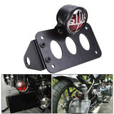 Motorcycle Side Mount LED STOP Brake Tail Light 3/4" Axle Hole License Plate Bracket Holder for Harley Bobber Chopper Honda Yamaha Suzuki Kawasaki - pazoma