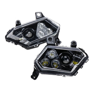 Can Am Maverick X3 XDS XRS Max Turbo R 2017-2020 LED Headlight Conversion Kit High Low Beam Replacement Front Headlamp Left & Right - pazoma