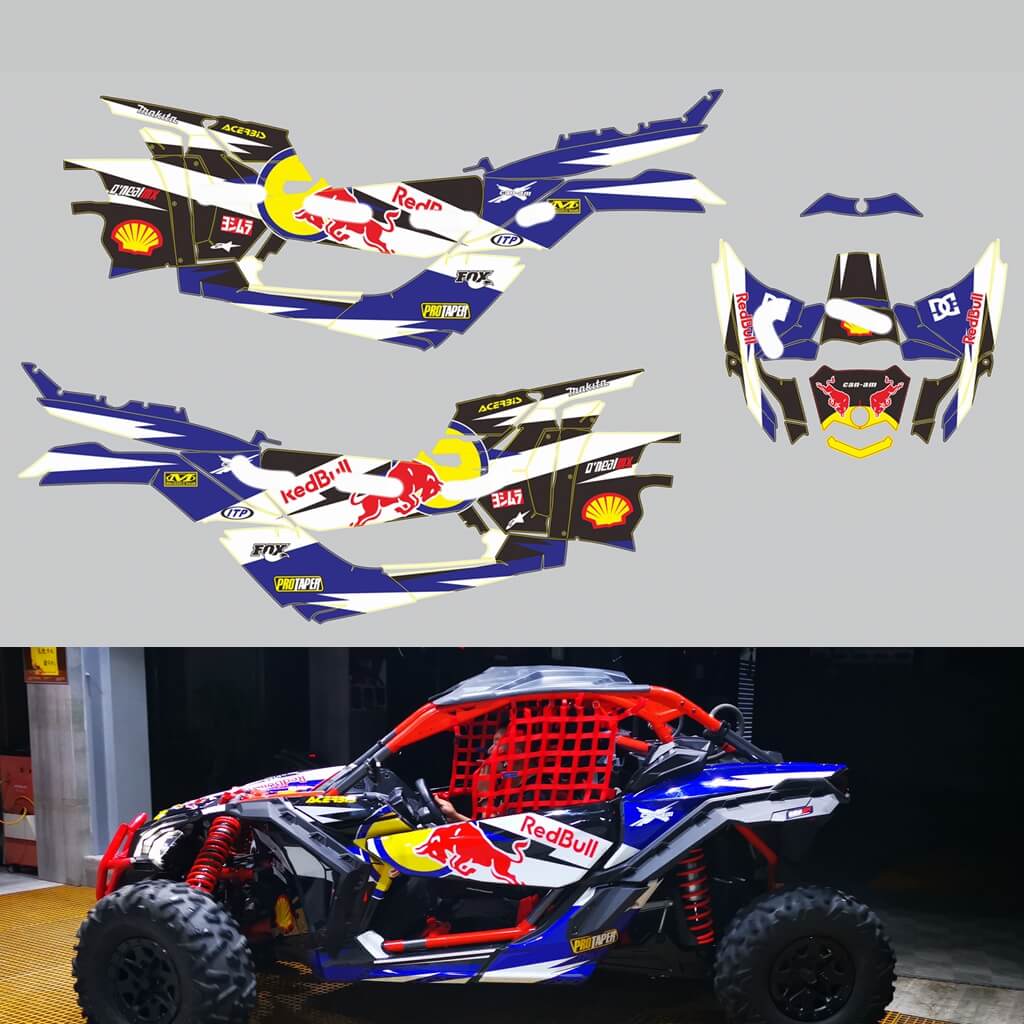 Red Bull stickers,race stickers, decals,helmet decal,motorcycle graphics.
