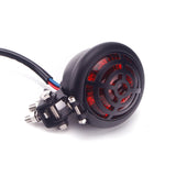 Custom Motorcycle Streetfighter LED Bates Style Rear Stop Tail Light Black Red Lens For Harley Davidson Street Fighter