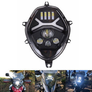 SUZUKI DL 650 A/X V-Strom L7-M1 DL 1000 A/X V-Strom L4-L9 LED Projector Headlight Headlamp Kit With LED Daylight Running Light DRL - pazoma