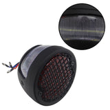 Grid Style Retro Motorcycle 12V LED Taillight W/License Light For Harley Chopper Cafe Racer Bobber Custom Brake Stop Tail Light - pazoma