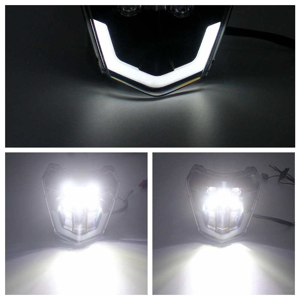 US Stock LED Headlight Headlamp with Beam For KTM EXC EXCF SX SXF XC X –  pazoma