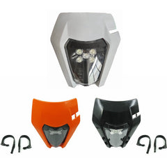 LED Headlight Kits With Shell Enduro Trail For KTM EXC-F EXC XC