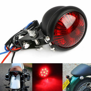 Universal LED 12V Stop Taillight Rear Brake Tail Light Lamp Custom Motorcycle Bates Type Cruiser Honda CB 500 550 650 Yamaha XS Suzuki GS - pazoma