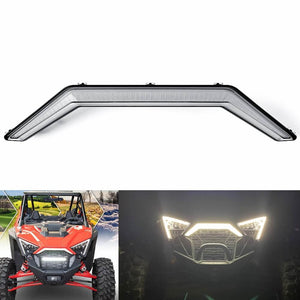 New Polaris RZR PRO XP 4 LED Front Bumper Accent Light Center Grill Lights Daytime Running Light DRL 2020-2024 2884346 - pazoma