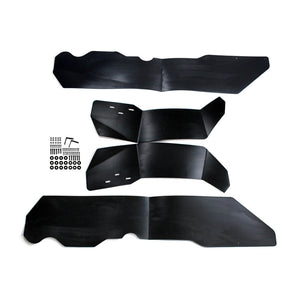 UTV Black Fender Flare Mud Flaps Guard Extension Kits For Polaris RZR XP 1000 RZR XP 4 1000 Turbo 2014-2020 Wide Fenders/Fender Flares XP1000-4 - pazoma