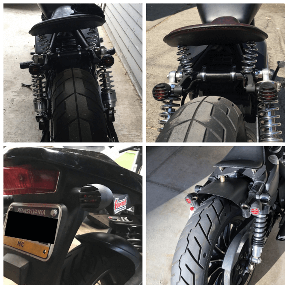 Additional headlight bar & flashing bullet Harley davidson & custom  motorcycle