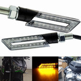 LED Indicators Hollow Arrow Turn Signal Running Mini Blinker Amber Light Suit Ducati BMW Kawasaki Ninja Yamaha FZ Suzuki GSX Honda CB - pazoma