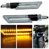 LED Indicators Hollow Arrow Turn Signal Running Mini Blinker Amber Light Suit Ducati BMW Kawasaki Ninja Yamaha FZ Suzuki GSX Honda CB - pazoma