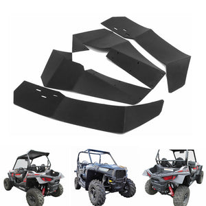 UTV Off-Road Fender Flares Mud Flaps For Polaris RZR 4 S 900 1000 2015-2020 Black - pazoma