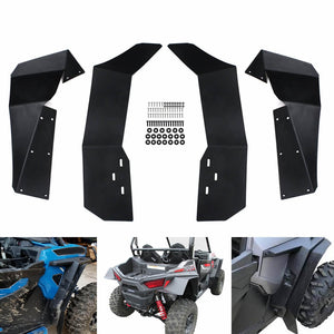 Extended Fender Flares Mud Flaps for Polaris RZR 4 900 Polaris RZR-S 900 RZR-S 1000 2015-2020 Full Set Front/Rear - pazoma